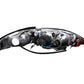 ANZO 1994-1998 Ford Mustang Projector Headlights w/ Halo Black 1pc