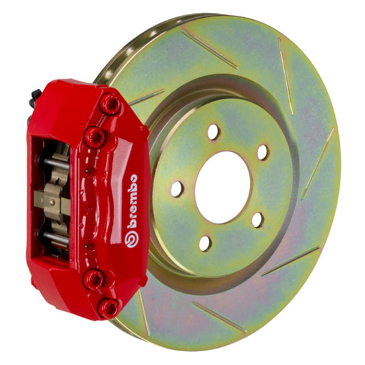 Brembo 05-06 Focus Front GT BBK 4 Piston Cast 2pc 305x28 1pc Rotor Slotted Type-1-Red