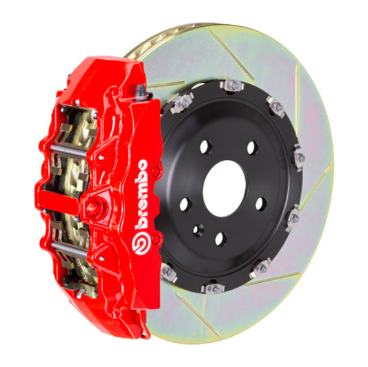 Brembo 06-10 Grand Cherokee SRT-8 Front GT BBK 8 Piston Cast 380x34 2pc Rotor Slotted Type-1-Red