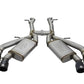 aFe MACHForce XP 3in 304 SS Axle-Back Exhaust Dual Exhaust (NPP) w/ Black Tips 16-17 Camaro SS V8