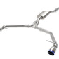 afe MACH Force-Xp 13-16 Audi Allroad L4 SS Axle-Back Exhaust w/ Blue Flame Tips