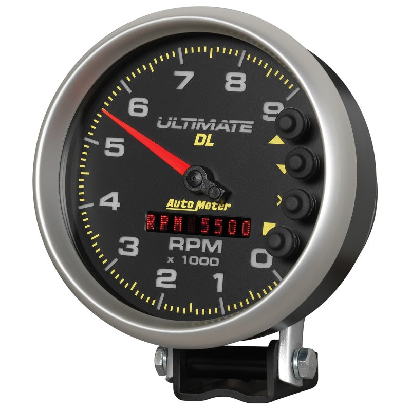 Autometer 5 inch Ultimate DL Playback Tachometer 9000 RPM - Black