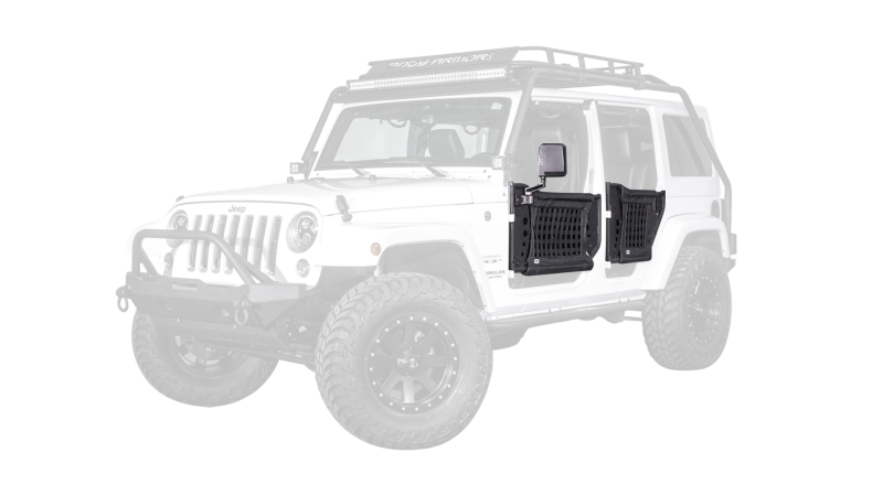 Body Armor 4x4 07-18 Jeep Wrangler Gen 3 Trail Doors Front Pair