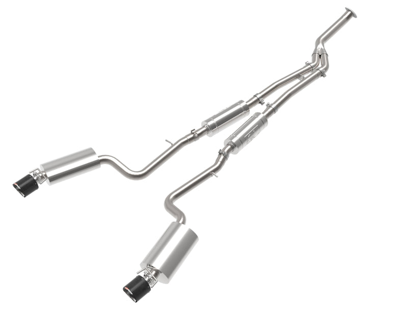 aFe POWER Takeda 16-17 Lexus IS200t L4-2.0L (t) 2.5in-3in 304 SS CB Exhaust - Carbon Fiber