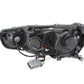 ANZO 2008-2015 Mitsubishi Lancer Projector Headlights w/ Halo Black (CCFL)