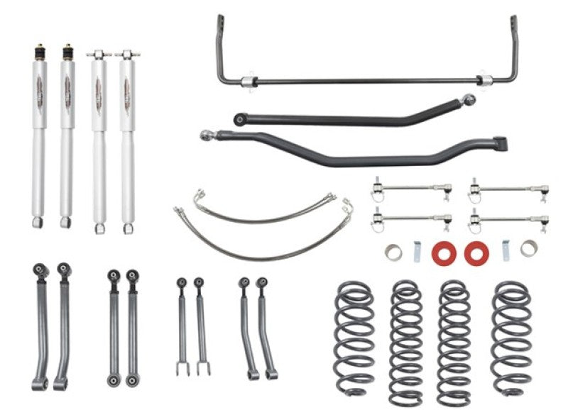 Belltech 07-17 Jeep Wrangler Rubicon Unlimited JK 4dr 4in Trail Perf Lift Kit w/ Rear Sway Bar