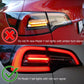 AlphaRex 17-22 Tesla Model 3 PRO-Series LED Tail Lights Jet Black w/Seq Sig