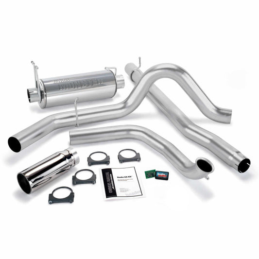 Banks Power 99 Ford 7.3L Truck w/Cat Conv Git-Kit - SS Single Exhaust w/ Chrome Tip