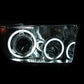 ANZO 2007-2013 Toyota Tundra Projector Headlights w/ Halo Chrome (CCFL)