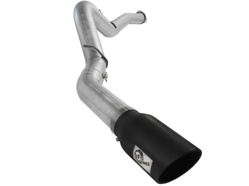 aFe Atlas Exhaust 5in DPF-Back Al Steel 07.5-10 GM Diesel Trucks V8-6.6L (td) LMM (Blk Tip)