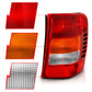 ANZO 1999-2004 Jeep Grand Cherokee Taillight Red/Clear Lens (OE Replacement)