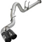 aFe Power 11-14 Ford F250/F350 6.7L Diesel Rebel XD 4in 409 SS DPF-Back Exhaust System - Black Tips