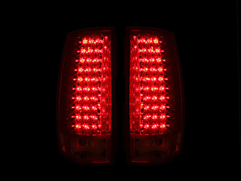 ANZO 2007-2014 Chevrolet Suburban LED Taillights Red/Clear G4