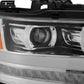 AlphaRex 19-20 Dodge Ram 1500 LUXX LED Proj Headlights Plank Chrome w/Activ Light/Seq Signal/DRL