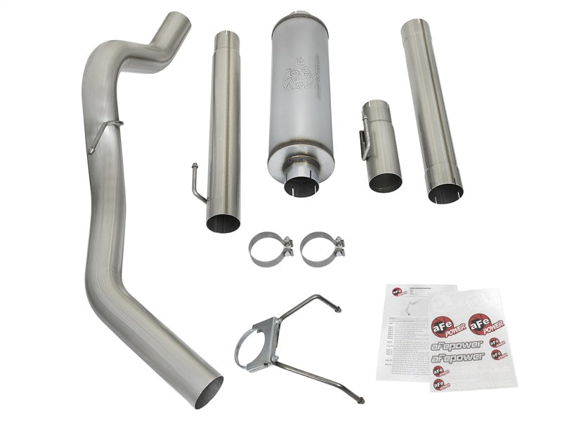 aFe LARGE Bore HD Exhausts Cat-Back SS-409 EXH CB Dodge Diesel Trucks 03-04 L6-5.9L (td)