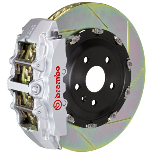 Brembo 03-08 SL500 Front GT BBK 8 Piston Cast 380x34 2pc Rotor Slotted Type1-Silver