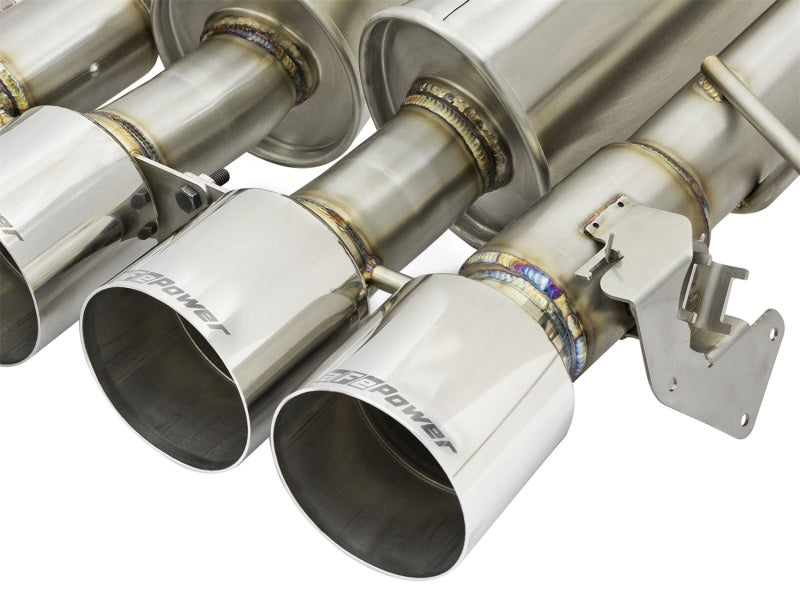 aFe MACHForce XP 3in-2 1/2in Axle Back 304SS Exhaust w/ Polished Tips 15-17 Chevy Corvette Z06