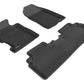 3D MAXpider 2006-2011 Honda Civic Sedan Kagu 1st & 2nd Row Floormat - Black