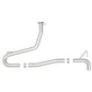 aFe Takeda 2-1/2in 304 SS Axle-Back Exhaust (No Muffler) 18-21 Hyundai Kona L4 1.6L (t)