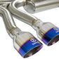 aFe Takeda 3in 304 SS Cat-Back Exhaust System w/ Blue Tips 2017 Honda Civic Si I4 1.5L (t)