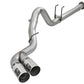 aFe Rebel XD 4in SS Down-Pipe Back Exhaust w/Dual Polished Tips 17-18 Ford Diesel Trucks V8-6.7L(td)