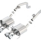 Borla 14-15 Chevy Corvette C7 w/o AFM w/o NPP Atak Rear Section Exhaust Quad Rd RL Tips