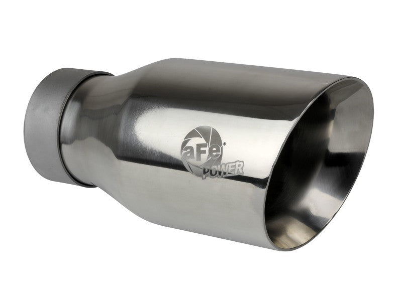 aFe 20-21 Jeep Wrangler Large Bore-HD 3in 304 Stainless Steel DPF-Back Exhaust System - Polished Tip