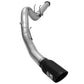 aFe MACHForce XP Exhaust 5in DPF-Back Stainless Steel Exht 2015 Ford Turbo Diesel V8 6.7L Black Tip