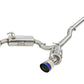 aFe Takeda 3in. to 2.5in. 304 SS C/B Exhaust 08-15 Mitsubishi EVO I4-2.0L (t) - Blue Flamed Tips