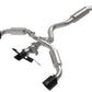 aFe 23-24 Toyota GR Corolla L3 1.6L (t) Gemini XV 3in to 2-1/2in Cat Back Exhaust w/ Black Tips