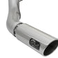 aFe ATLAS 5in DPF-Back Alum Steel Exhaust System w/Polished Tip 2017 Ford Diesel Trucks V8-6.7L (td)