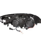 ANZO 2004-2005 Honda Civic Projector Headlights w/ Halo Black