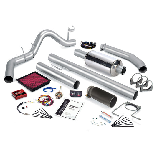 Banks Power 01 Dodge 5.9L 245Hp Ext Cab Stinger System - SS Single Exhaust w/ Black Tip