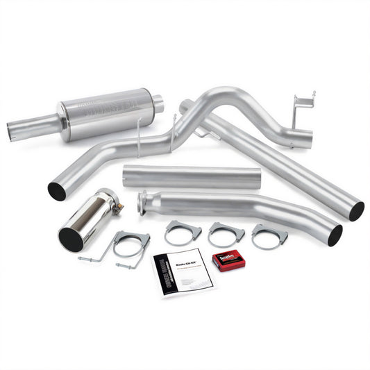 Banks Power 02 Dodge 5.9L Ext Cab Git-Kit - SS Single Exhaust w/ Chrome Tip