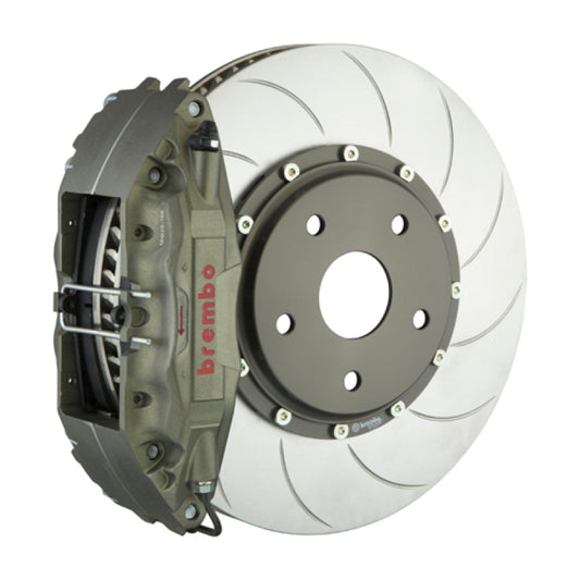 Brembo 95-98 993 993 Turbo PISTA Front Race BBK 4 Pist Cast 2pc 328 x35x6 4a 2pc Rotor T5-Clear HA