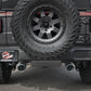 aFe Rebel Series 409 Stainless Steel Cat-Back Exhaust 18-21 Jeep Wrangler JL 2.0L (t) - Black Tip