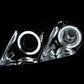 ANZO 2007-2009 Toyota Camry Projector Headlights w/ Halo Chrome