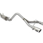 aFe Rebel Series CB 2.5in Dual Center Exit SS Exhaust w/ Polish Tip 07-15 Jeep Wrangler 3.6L/3.8L V6