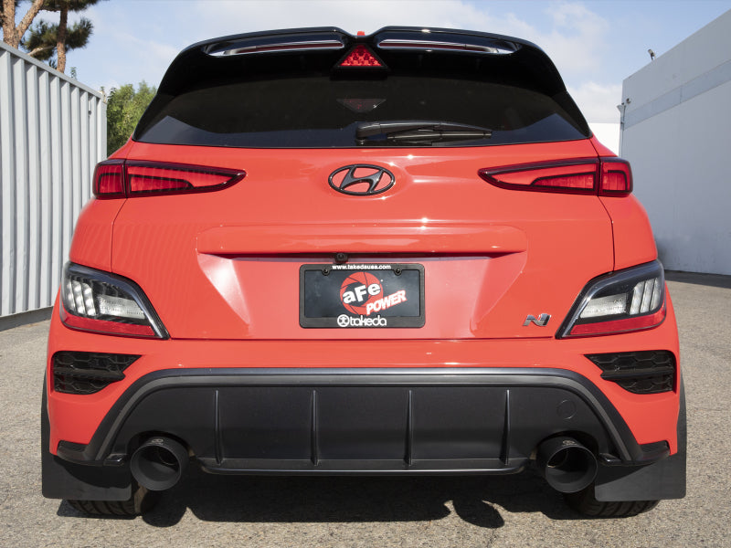 aFe 22-23 Hyundai Kona N L4 2.0L(t) Takeda 3in 304 SS Cat-Back Exhaust System w/ Black Tips