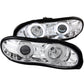 ANZO 1998-2002 Chevrolet Camaro Projector Headlights w/ Halo Chrome