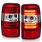 ANZO 2000-2006 Chevrolet Tahoe LED Tail Lights w/ Red Lens Chrome Housing