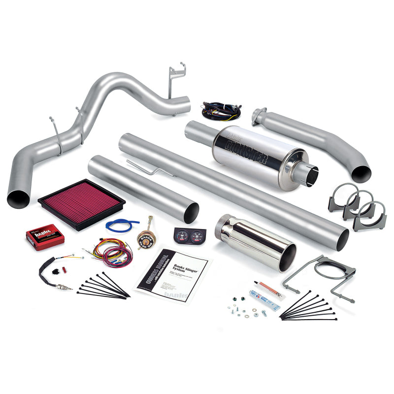 Banks Power 01 Dodge 5.9L 245Hp Ext Cab Stinger System - SS Single Exhaust w/ Chrome Tip