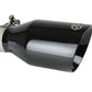 aFe MACH Force-Xp 409 SS Clamp-On Exhaust Tip 2.5in. Inlet / 4.5in. Outlet / 9in. L - Black