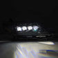 AlphaRex 11-21 Toyota Sienna LUXX LED Proj Headlights Plank Style Alpha Black w/Seq Signal/DRL