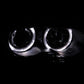 ANZO 1999-2001 BMW 3 Series E46 Projector Headlights w/ Halo Black