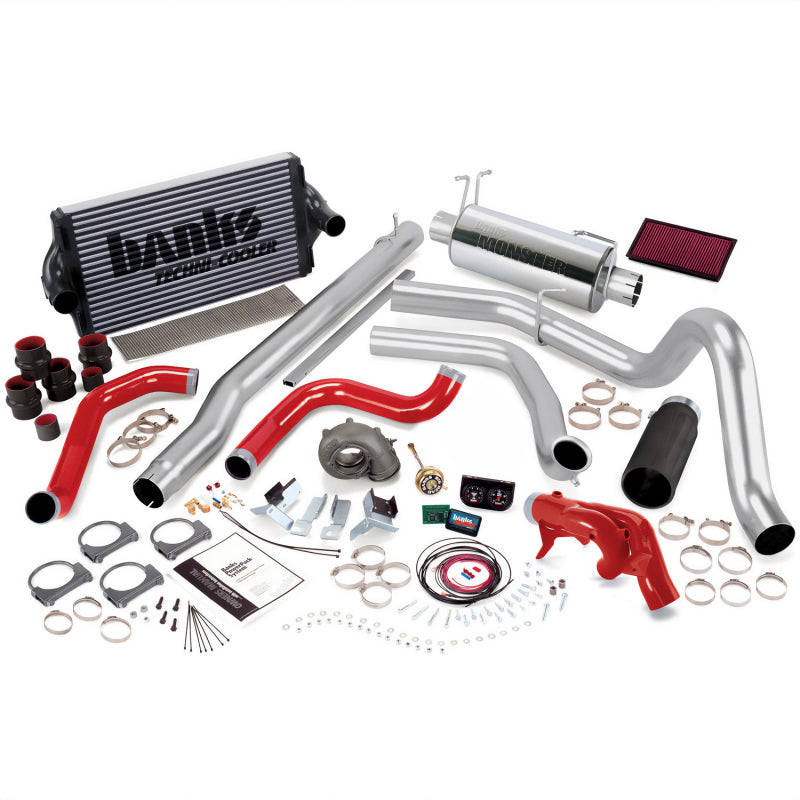 Banks Power 99 Ford 7.3L F250/350 Man PowerPack System - SS Single Exhaust w/ Black Tip