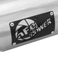 aFe MACHForce-XP 304 Stainless Steel Polished Exhaust Tip 3.5in x 4.5in Out x 12in L Clamp-On