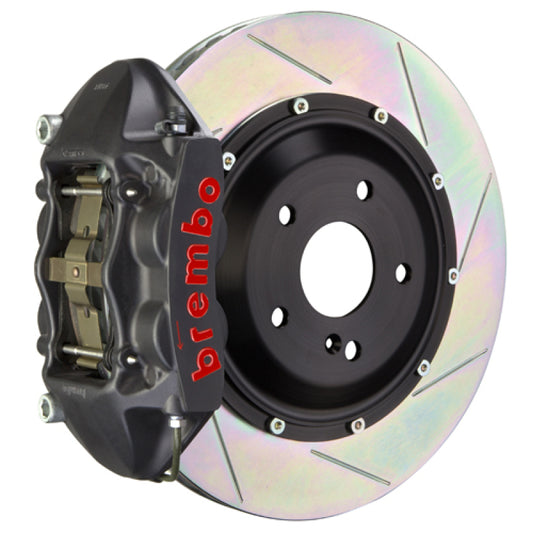 Brembo 89-98 Skyline GTR Rr GTS BBK 4Pist Cast 345x28 2pc Rotor Slotted Type1-Black HA