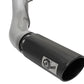 aFe ATLAS 5in DPF-Back Alum Steel Exhaust System w/Black Tip 2017 Ford Diesel Trucks V8-6.7L (td)