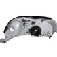 ANZO 1999-2000 Honda Civic Crystal Headlights Gun-Metal Gray